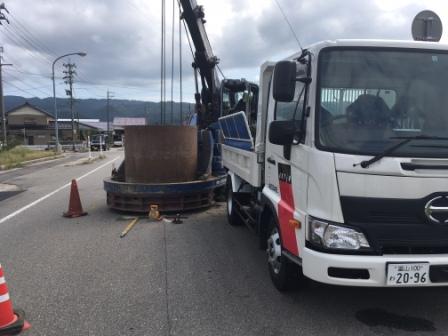 石川県でケーシング立坑工事を施工しました。　