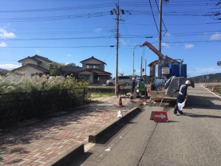 石川県で推進工事を施工しました。　